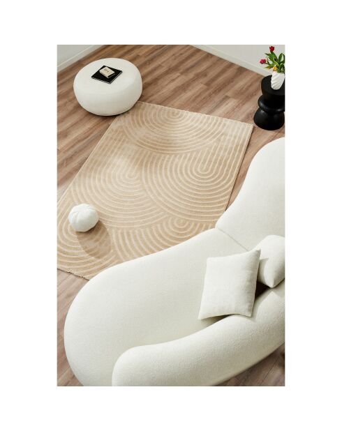 Tapis Bianca 157 beige - 160x160 cm