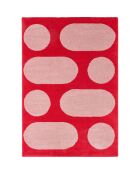 Tapis GROOVY 381 rouge - 80x140  cm