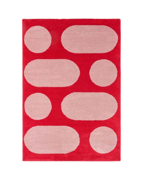 Tapis GROOVY 381 rouge - 80x140  cm