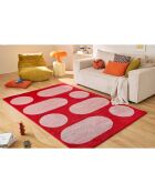 Tapis GROOVY 381 rouge - 80x140  cm
