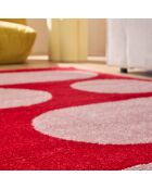 Tapis GROOVY 381 rouge - 80x140  cm