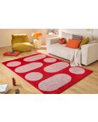 Tapis GROOVY 381 rouge - 80x140  cm