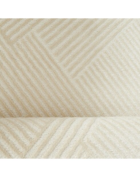 Tapis Bianca 160 crème  - 120x120 cm