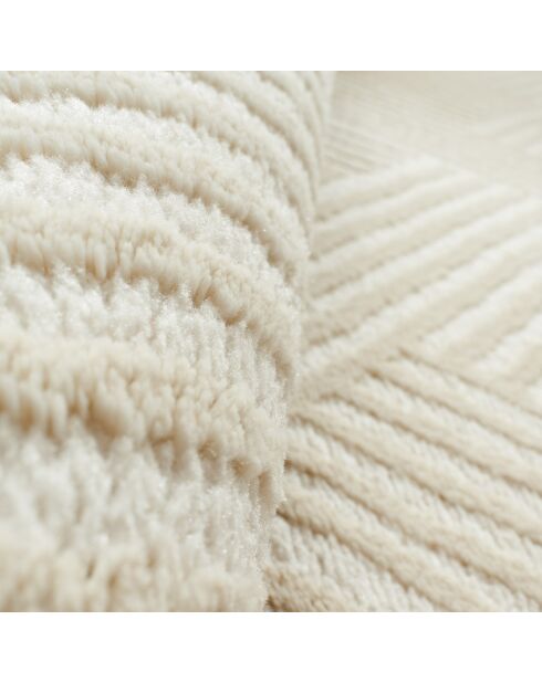 Tapis Bianca 160 crème  - 120x120 cm