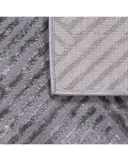 Tapis Bianca 160 gris  - 120x120 cm