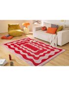 Tapis GROOVY 382 rouge - 120x160  cm