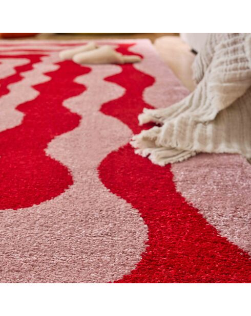 Tapis GROOVY 382 rouge - 120x160  cm
