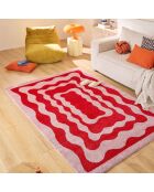 Tapis GROOVY 382 rouge - 120x160  cm