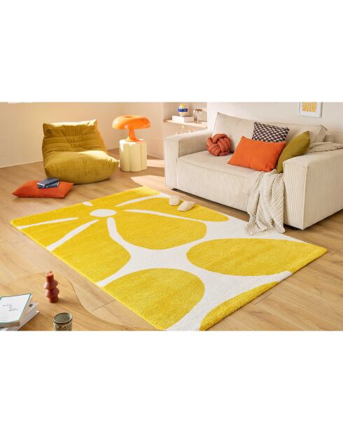 Tapis GROOVY 385 jaune - 120x160  cm