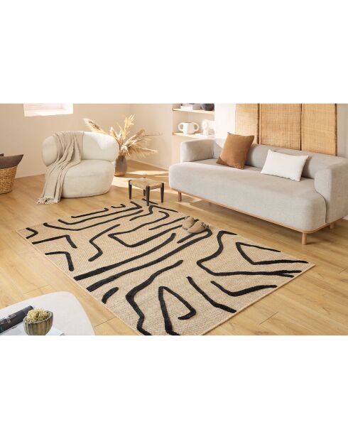 Tapis Palma 9490 noir - 160x230 cm