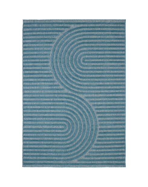 Tapis intérieur/extérieur Santorini 986 turquoise  - 80x300 cm