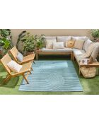 Tapis intérieur/extérieur Santorini 986 turquoise  - 80x300 cm