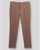Pantalon extraslim 100% Laine Bouda marron glacé