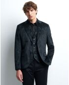 Veste slim Bsanta faux-uni noire