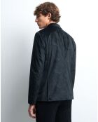 Veste slim Bsanta faux-uni noire