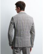 Veste de costume slim Bmatia à carreaux beige kaki