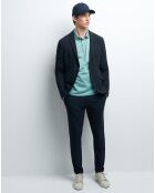 Veste de costume extraslim Bplain bleu marine