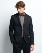 Veste de costume slim Bnoel faux-uni noire
