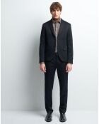 Veste de costume slim Bnoel faux-uni noire