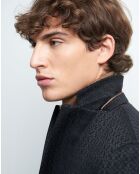 Veste de costume slim Bnoel faux-uni noire