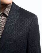 Veste de costume slim Bnoel faux-uni noire