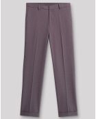 Pantalon slim Bplum faux-uni prune