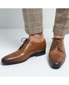 Derbies en Cuir Snovo cognac