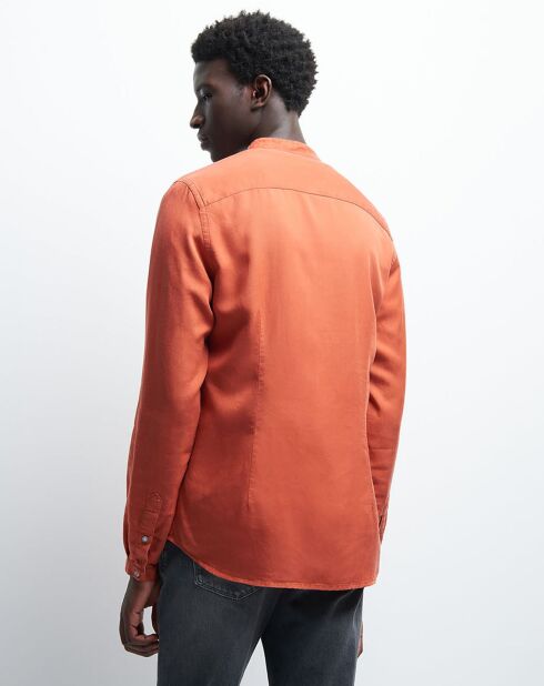 Chemise slim Cassidy orange