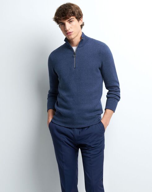 Pull Pamir marine d'hiver