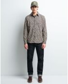 Chemise casual Cvipere imprimée beige chino