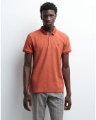 Polo slim Torange orange brule