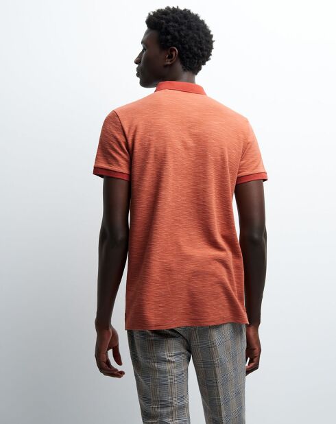 Polo slim Torange orange brule
