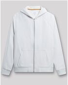 Sweat à capuche zippé Tvelours blanc neige