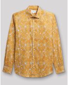 Chemise slim Cimosa jaune moutarde