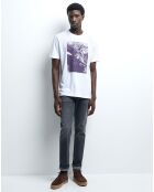 T-Shirt slim Troune blanc