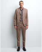 Chemise slim Camomil à fleurs bleu foncé