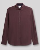 Chemise slim Cflanel rouge brule