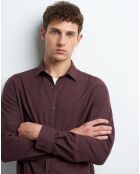 Chemise slim Cflanel rouge brule