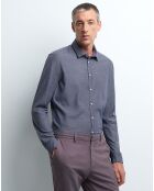 Chemise extraslim Cloudex bleu marine
