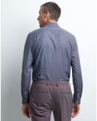 Chemise extraslim Cloudex bleu marine