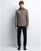 Chemise extraslim Campion noire