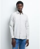 Chemise slim Cexagon blanc neige