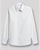 Chemise slim Cexagon blanc neige