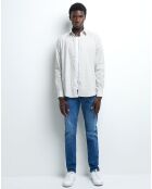 Chemise slim Cexagon blanc neige