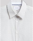 Chemise slim Cexagon blanc neige