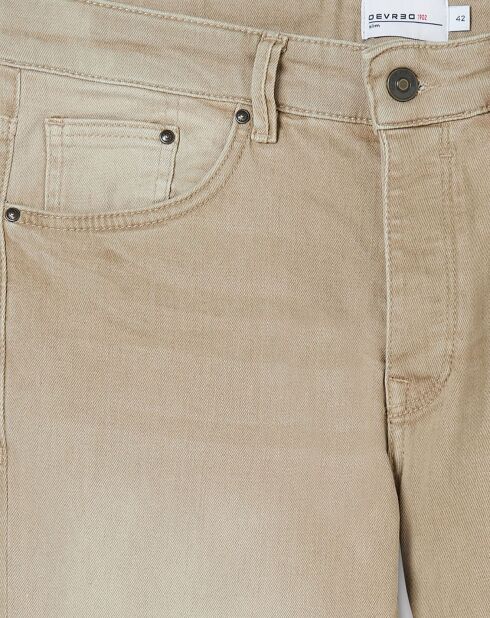 Jean slim Msand beige