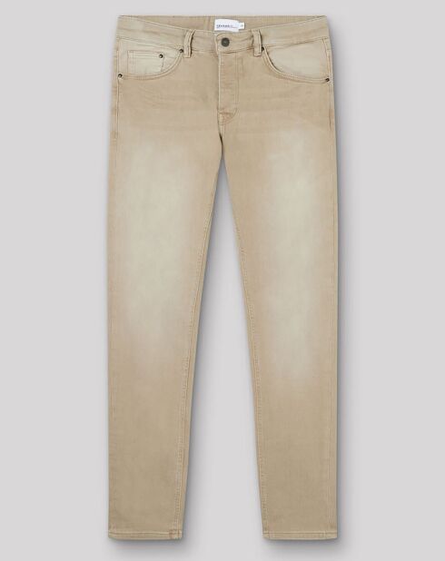 Jean slim Msand beige