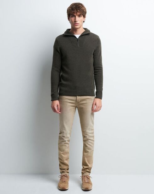 Jean slim Msand beige