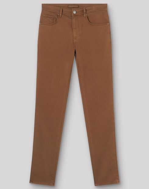 Jean slim Marco marron cappuccino