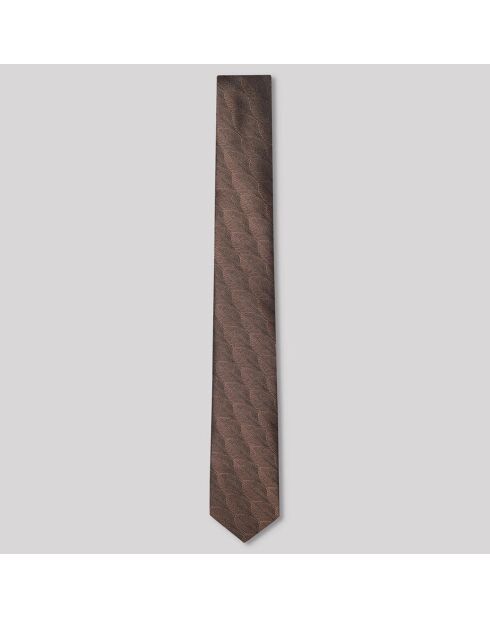 Cravate en Soie mélangée Swing marron caramel